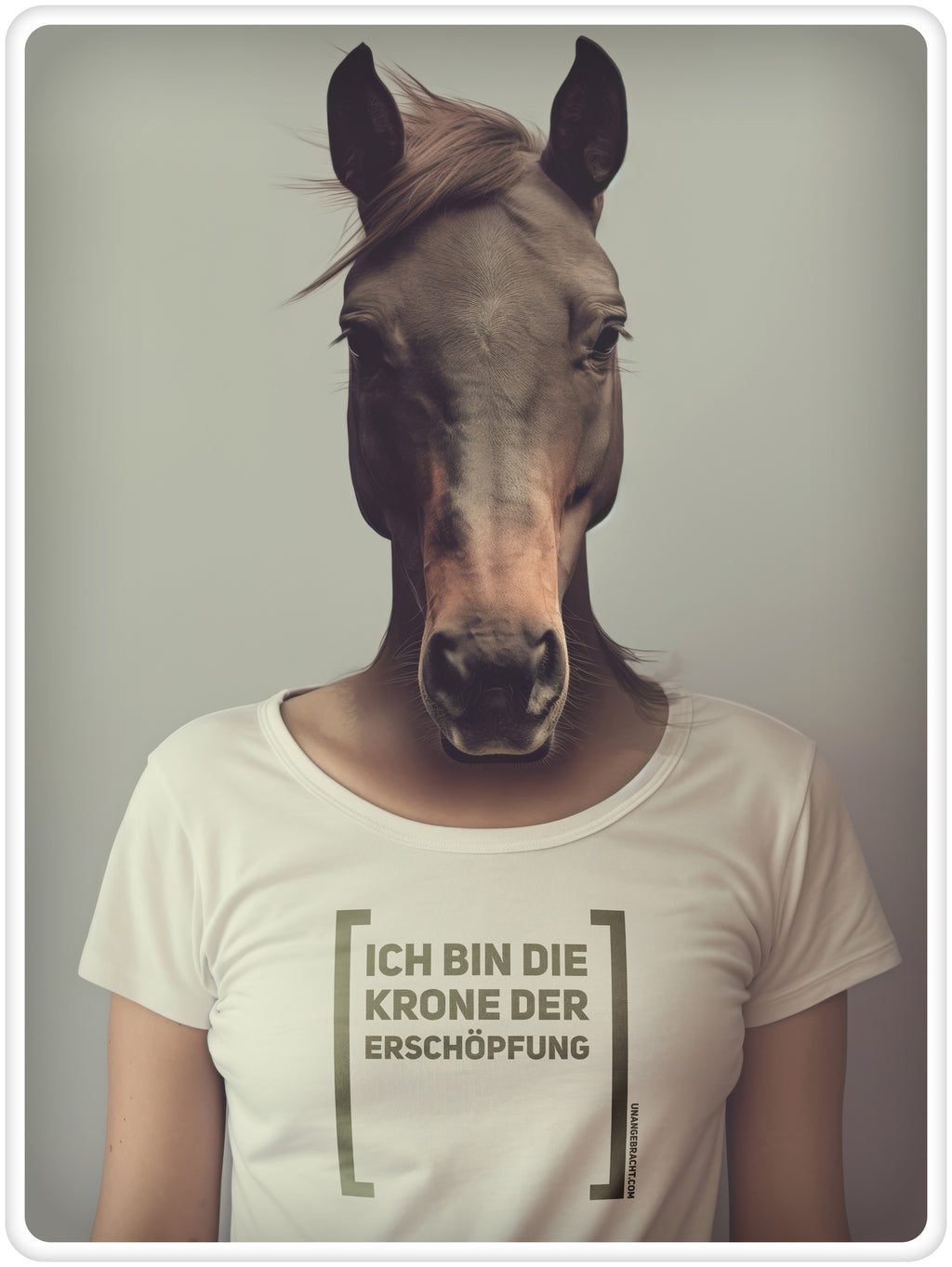 T-Shirt · Unisex · "Ich bin die Krone der Erschöpfung" · Bella + Canvas 3001