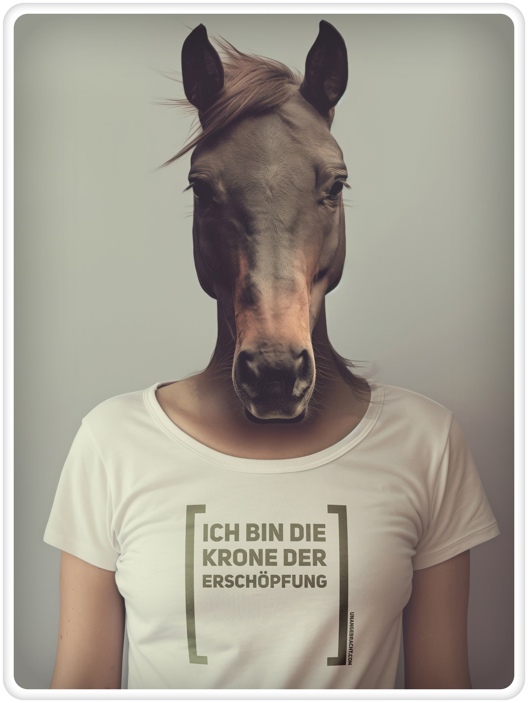 T-Shirt · Unisex · "Ich bin die Krone der Erschöpfung" · Bella + Canvas 3001