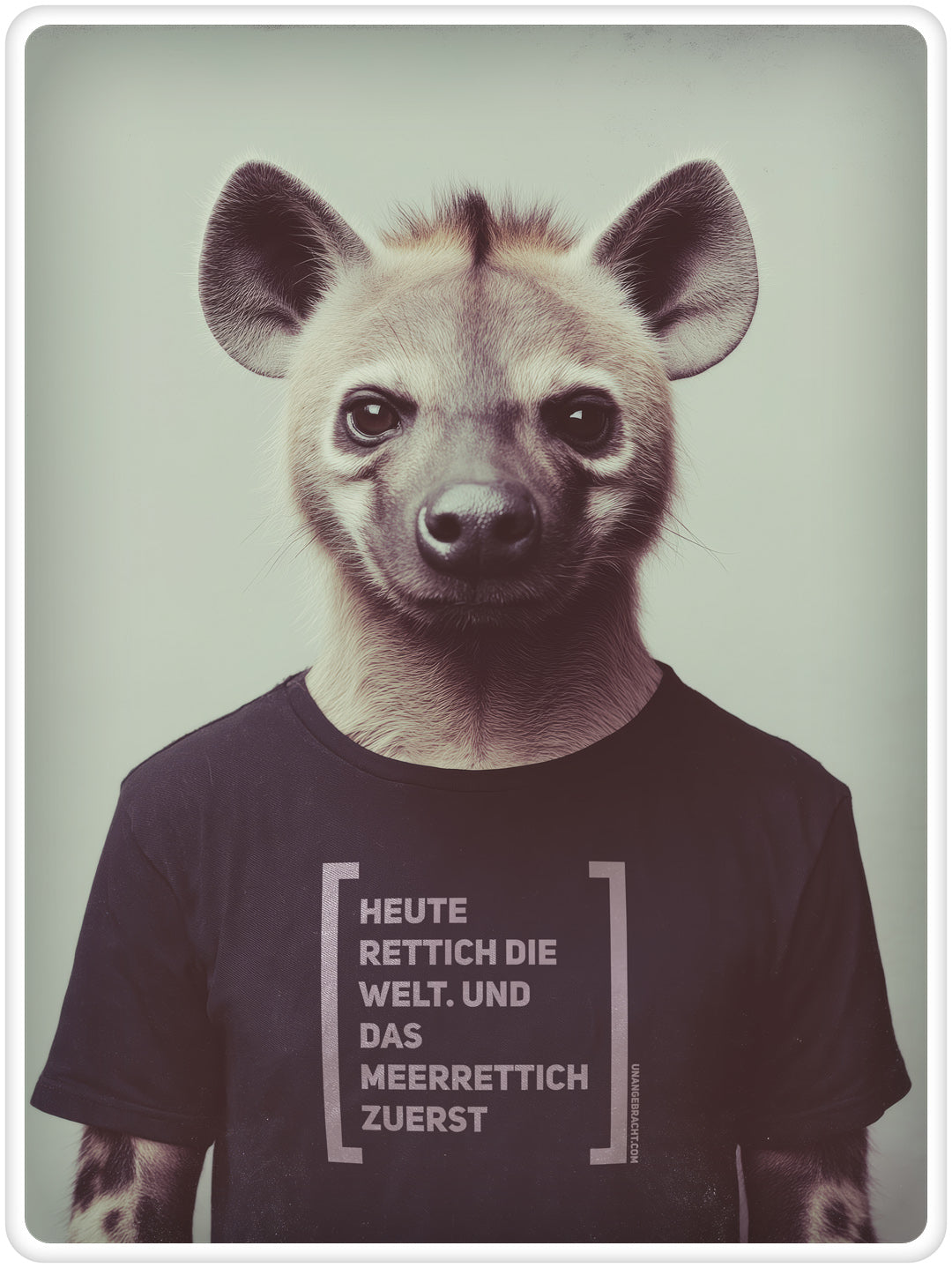 T-Shirt · Unisex · "Heute Rettich die Welt. Und das Meerrettich zuerst" · Bella + Canvas 3001