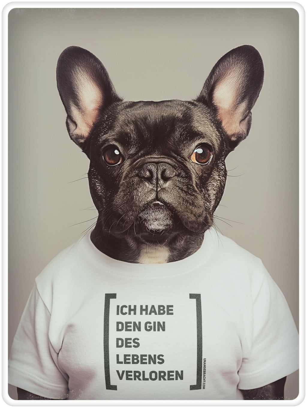 T-Shirt · Unisex · "Ich habe den Gin des Lebens verloren" · Bella + Canvas 3001