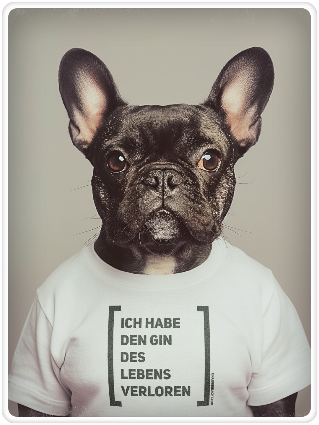 T-Shirt · Unisex · "Ich habe den Gin des Lebens verloren" · Bella + Canvas 3001