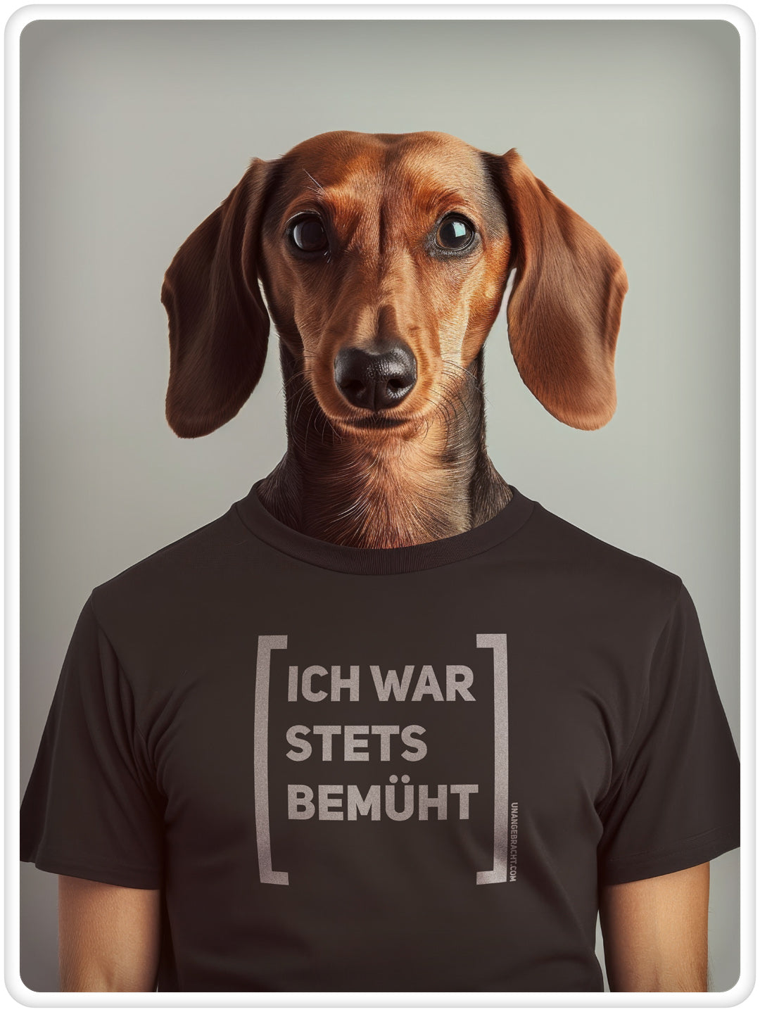 T-Shirt · Unisex · "Ich war stets bemüht" · Bella + Canvas 3001