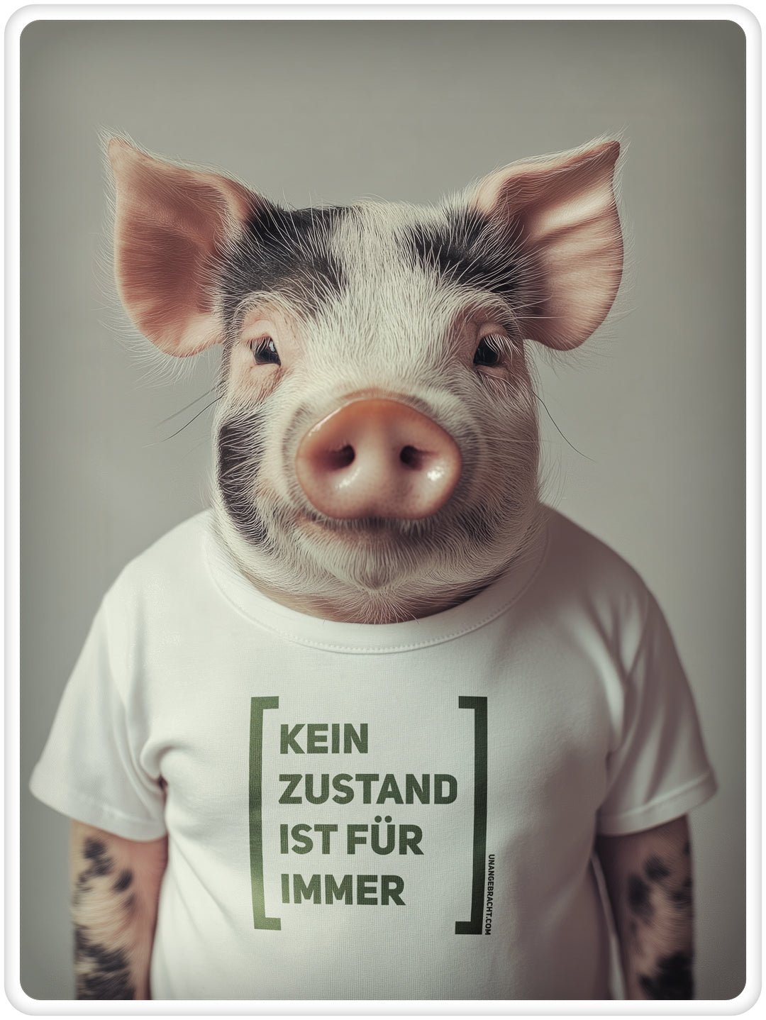 T-Shirt · Unisex · "Kein Zustand ist für immer" · Bella + Canvas 3001