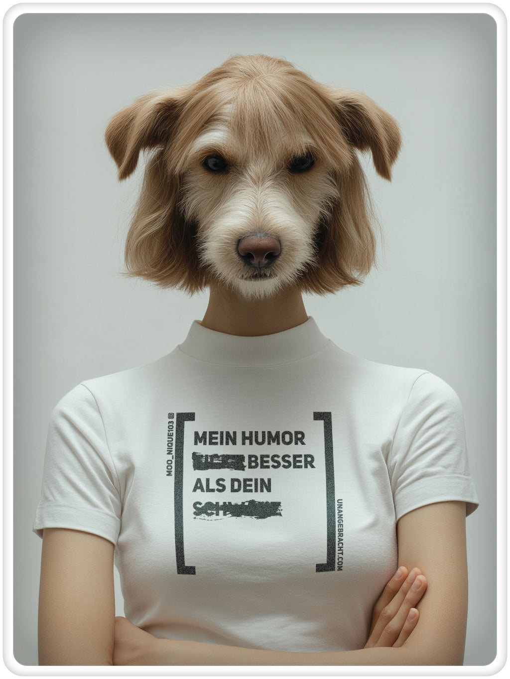 T-Shirt · Unisex · "Mein Humor ##### besser als dein #######" · Bella + Canvas 3001
