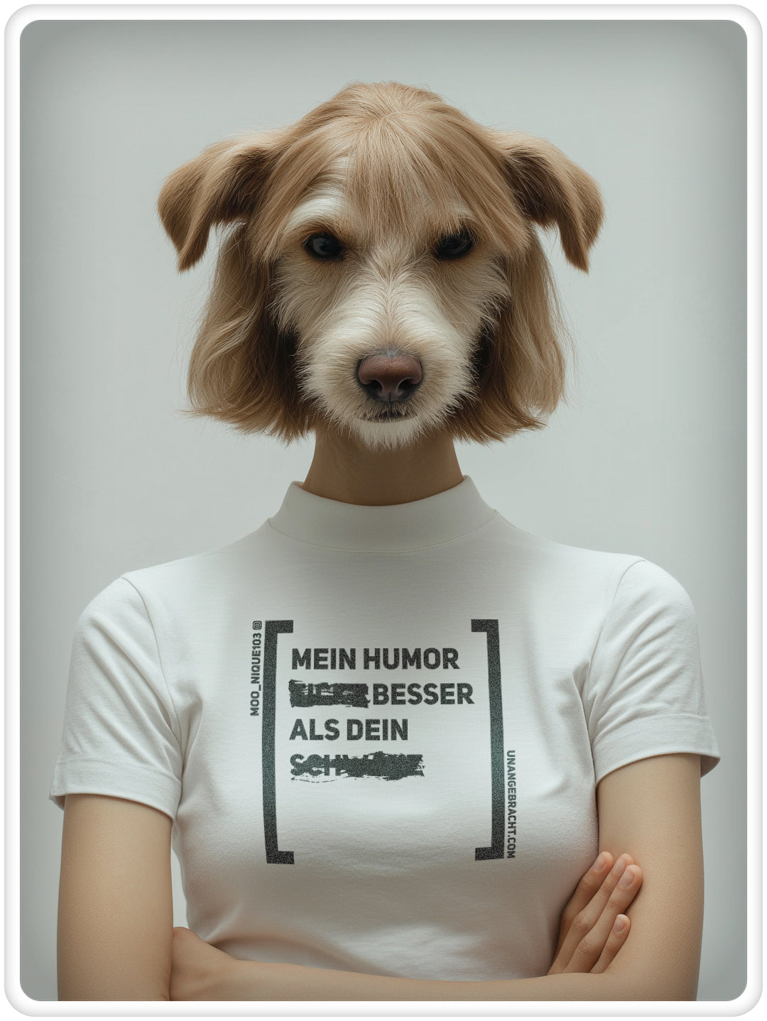 T-Shirt · Unisex · "Mein Humor ##### besser als dein #######" · Bella + Canvas 3001