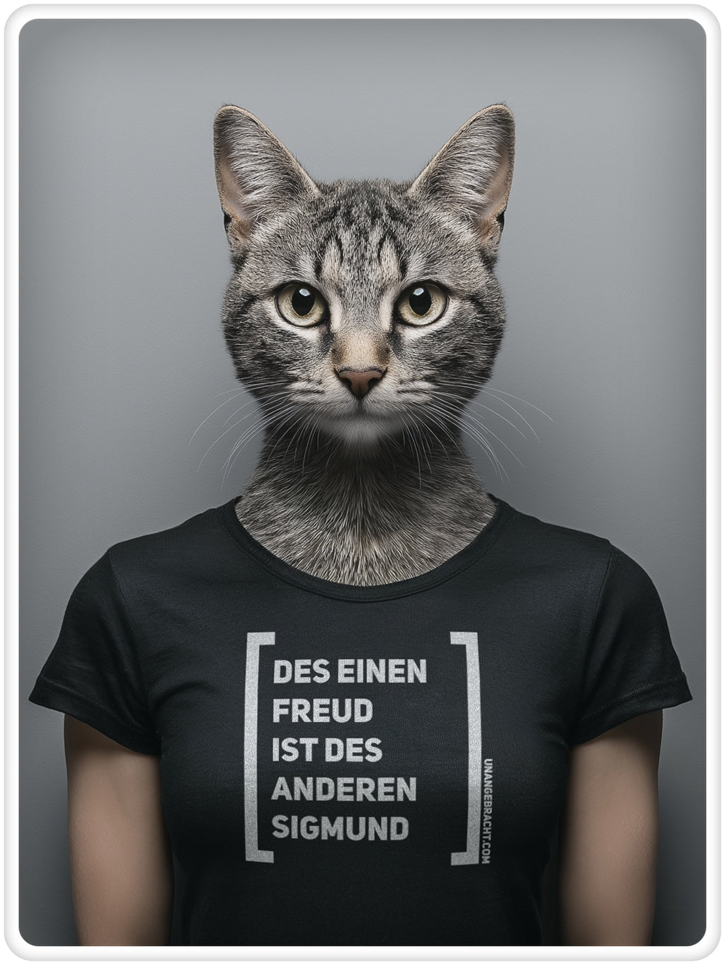 T-Shirt · Unisex · "Des einen Freud ist des anderen Sigmund" · Bella + Canvas 3001