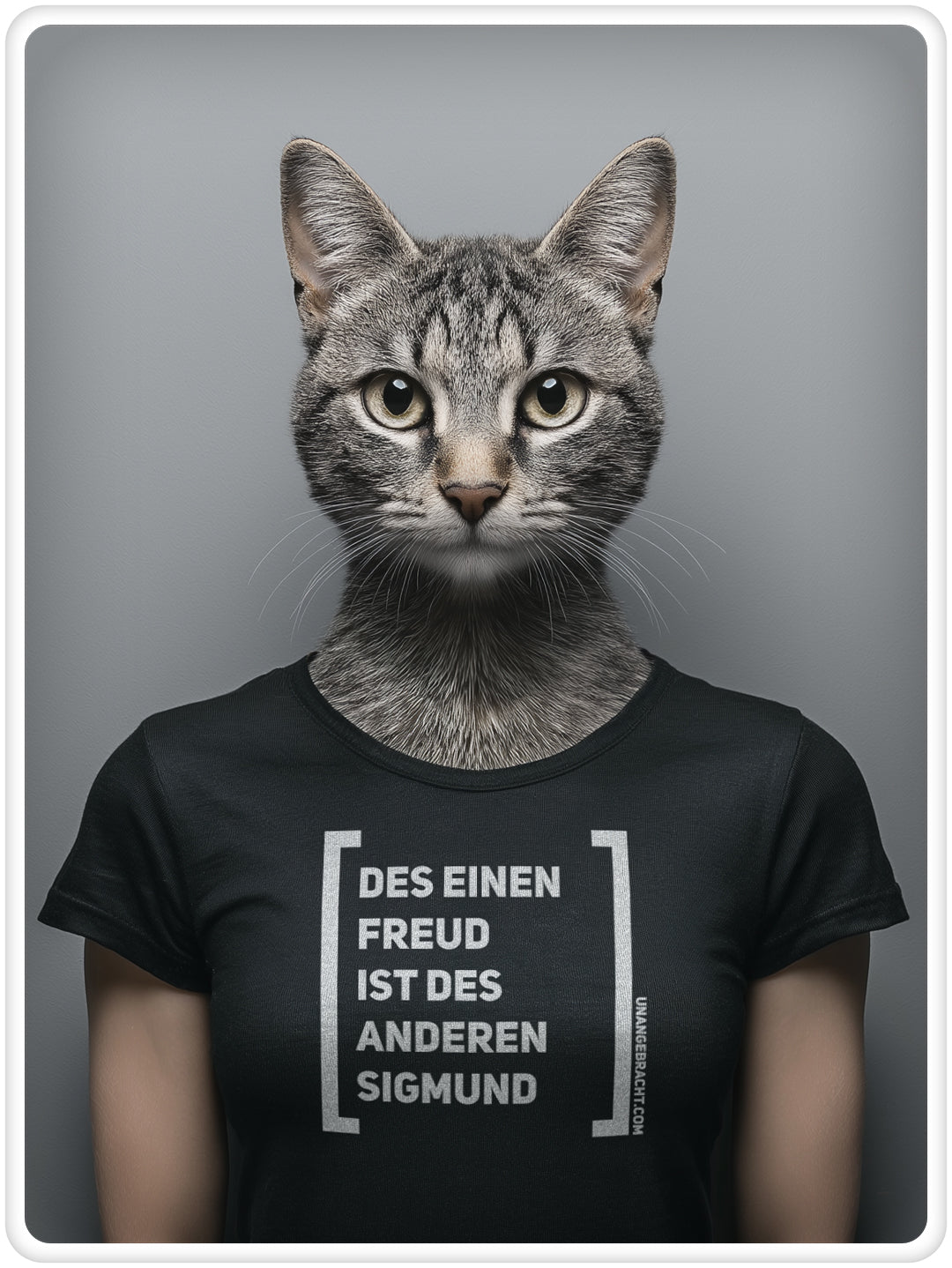 T-Shirt · Unisex · "Des einen Freud ist des anderen Sigmund" · Bella + Canvas 3001