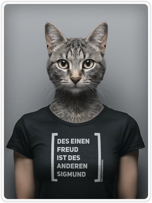 T-Shirt · Unisex · "Des einen Freud ist des anderen Sigmund" · Bella + Canvas 3001