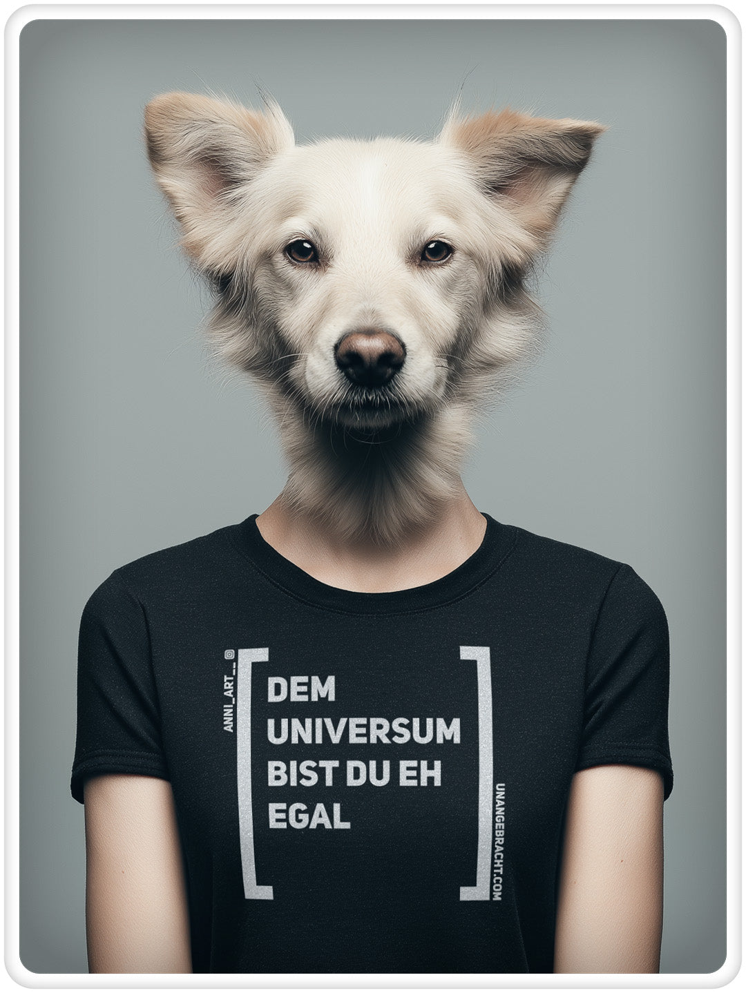 T-Shirt · Unisex · "Dem Universum bist du eh egal" · Bella + Canvas 3001