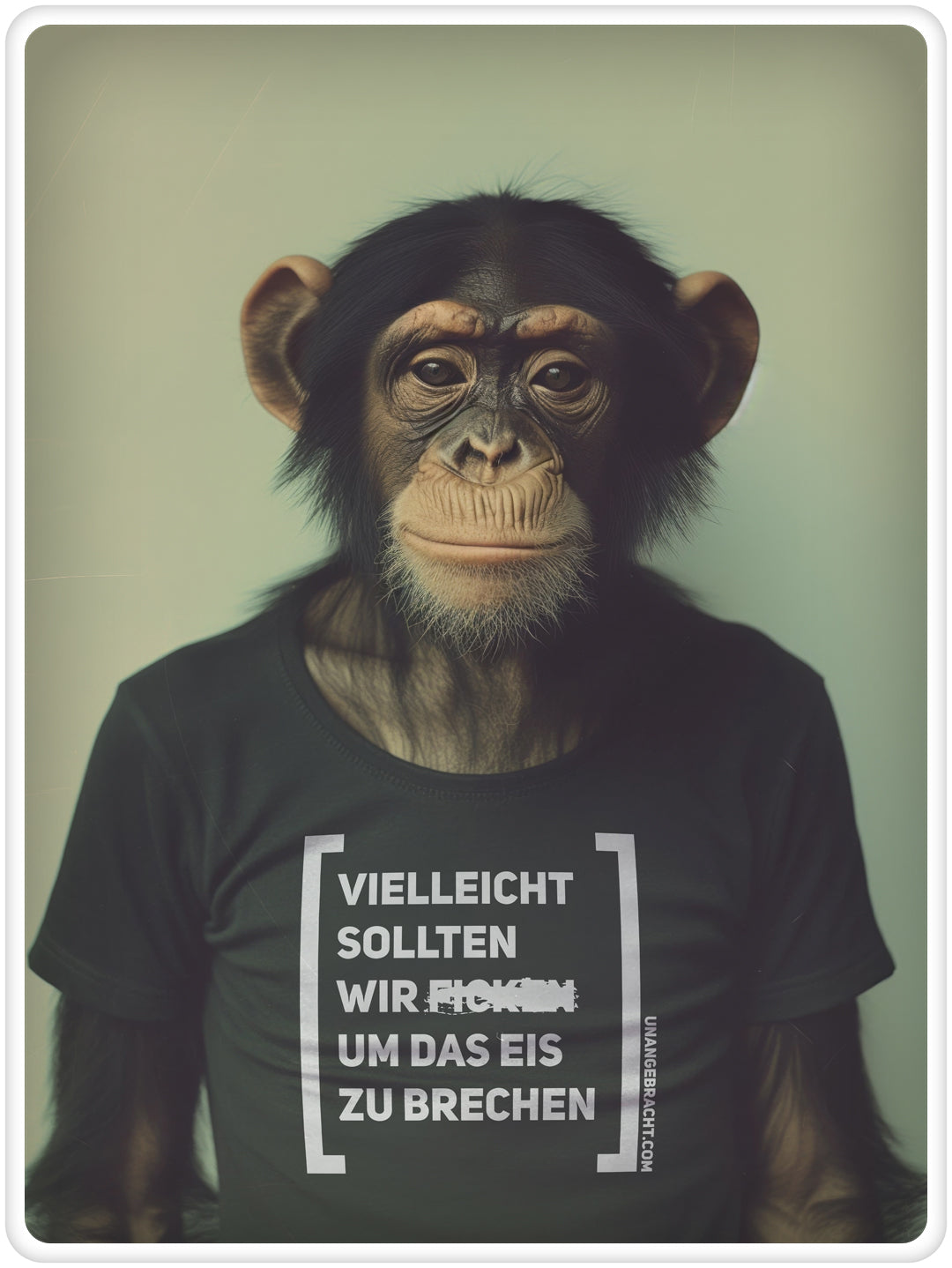 T-Shirt · Unisex · "Vielleicht sollten wir ###### um das Eis zu brechen" · Bella + Canvas 3001