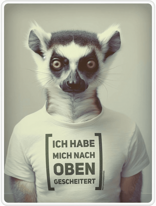 T-Shirt · Unisex · "Ich habe mich nach oben gescheitert" · Bella + Canvas 3001