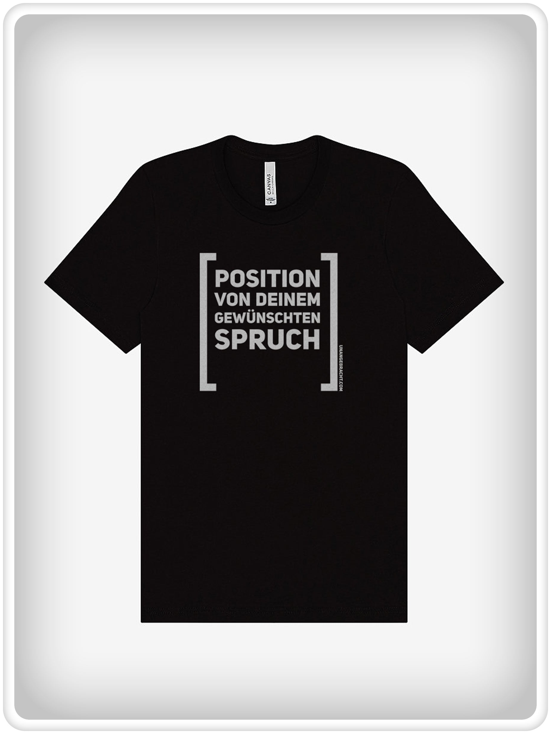 T-Shirt · Unisex · "Ich bin die Krone der Erschöpfung" · Bella + Canvas 3001