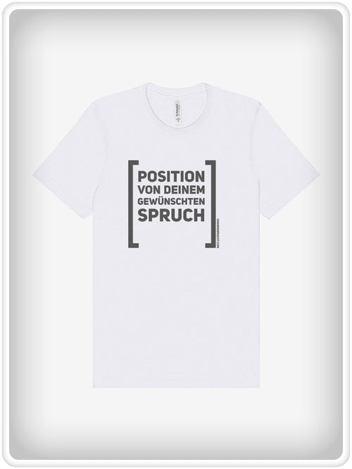 T-Shirt · Unisex · "Des einen Freud ist des anderen Sigmund" · Bella + Canvas 3001