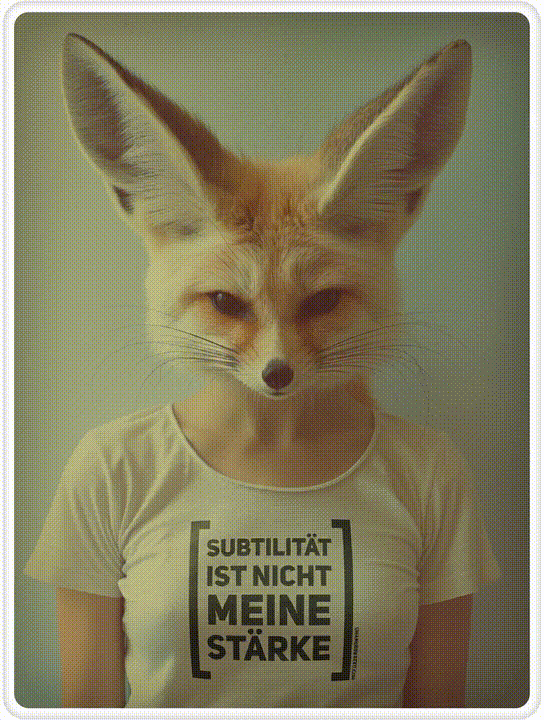 T-Shirt · Unisex · "Subtilität ist nicht meine Stärke" · Bella + Canvas 3001